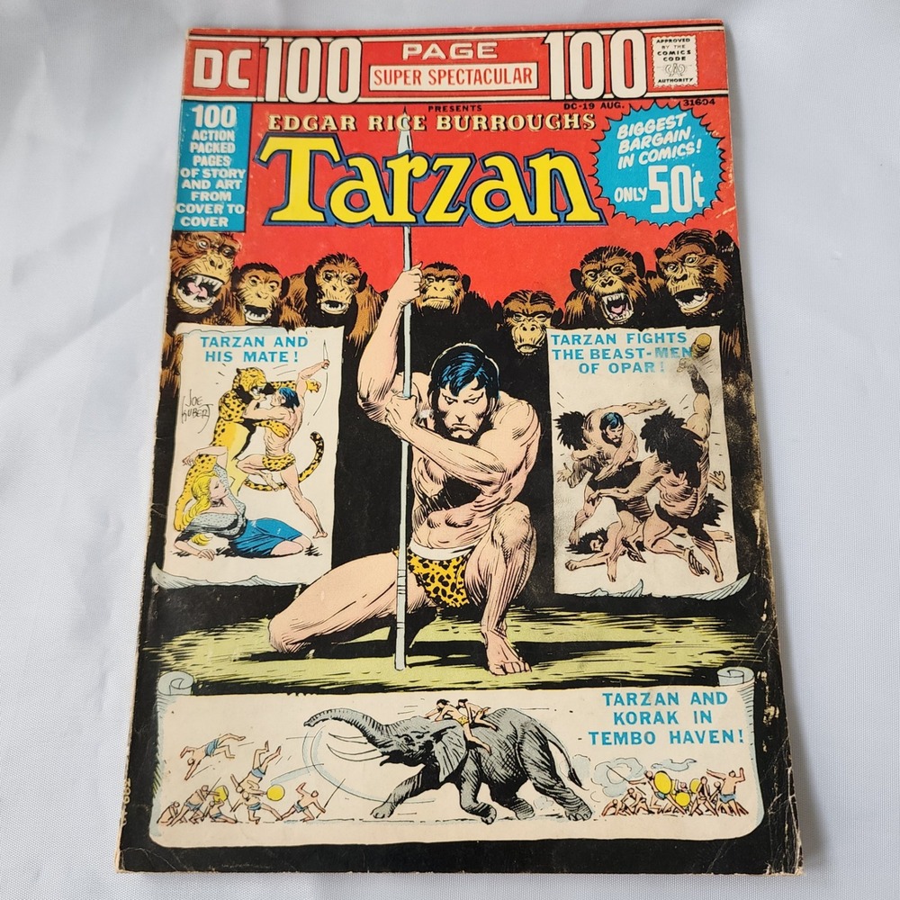 Tarzan DC 100 Page Super Spectacular Comic Book Edgar‎ Rice Burroughs 1972 Rare